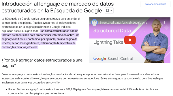 Google-data-estructured